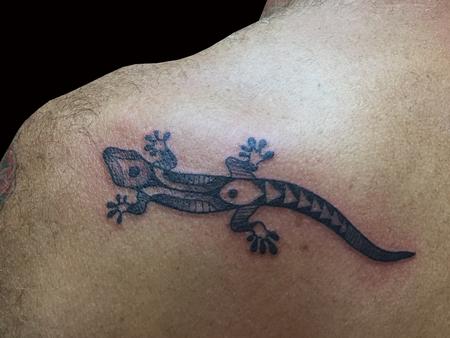 Tattoos - Polynesian Gecko - 111340